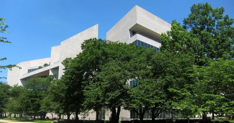 The East Building of the National Gallery of Art, designed by I. M. Pei