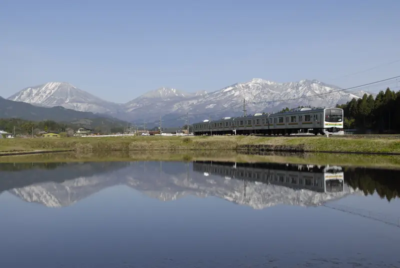 205kei train in JR Nikko line