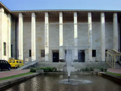 The National Museum in Warsaw and its forecourt