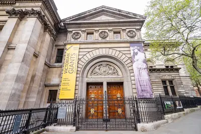The entrance of the National Portrait Gallery, London