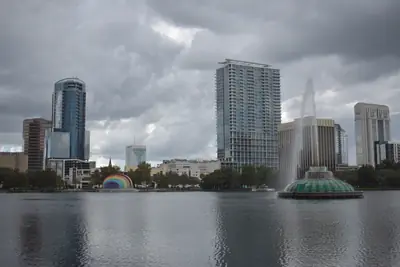 Lake Eola and the downtown Orlando skyline