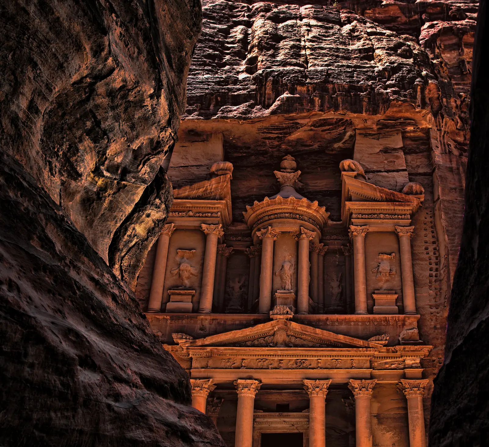 Al-Khazneh, the Treasury, at Petra