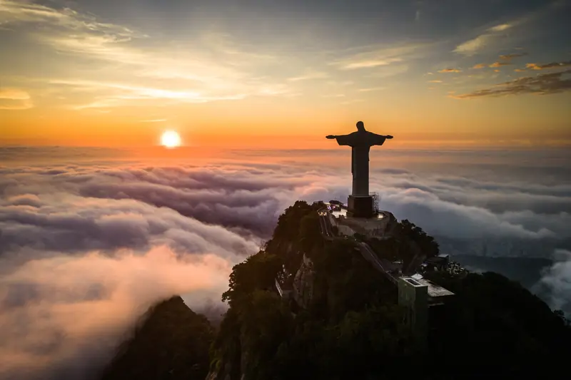 Christ the Redeemer above the clouds, Rio de Janeiro
