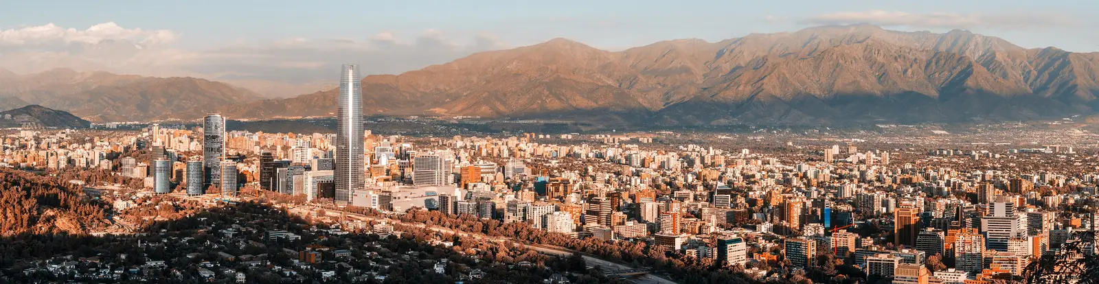 Santiago and the Andes from Cerro San Cristóbal