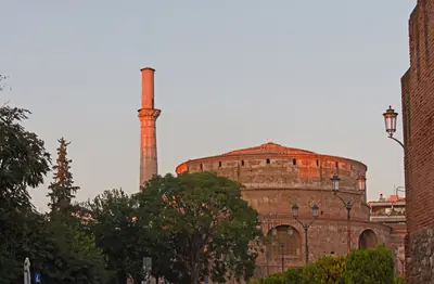 The Rotunda seen from the Arch of Galerius, Thessaloniki
