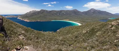Wineglass Bay from the lookout, Freycinet National Park, Tasmania