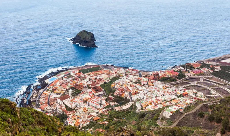 Vista de Garachico, Tenerife, España