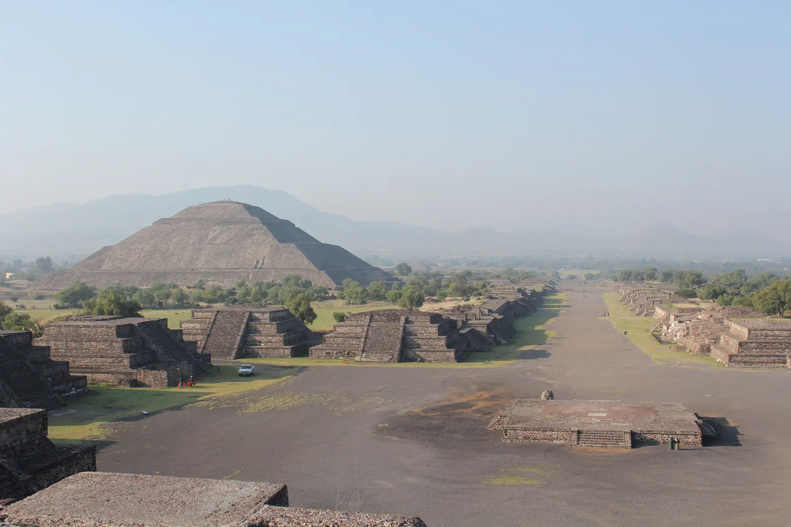 The Pyramid of the Sun and the Avenue of the Dead, Teotihuacan
