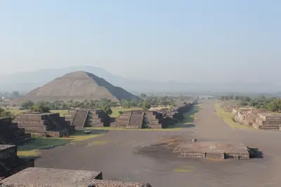 The Pyramid of the Sun and the Avenue of the Dead, Teotihuacan