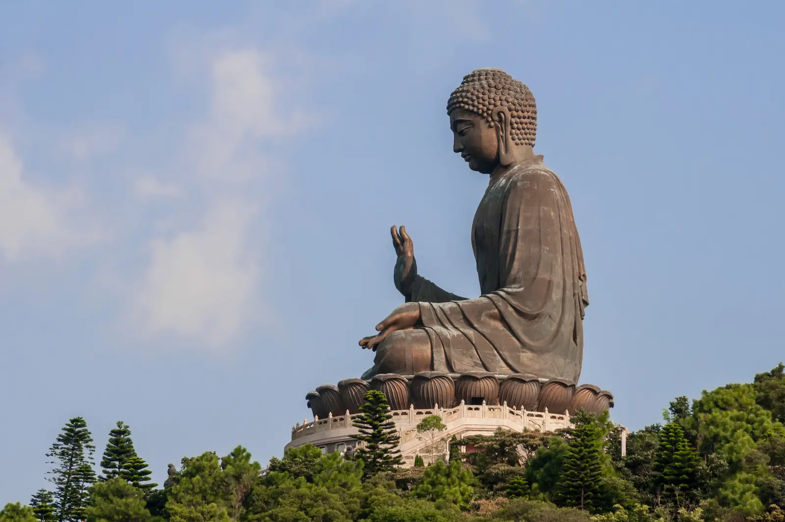 The Tian Tan Buddha on Lantau Island