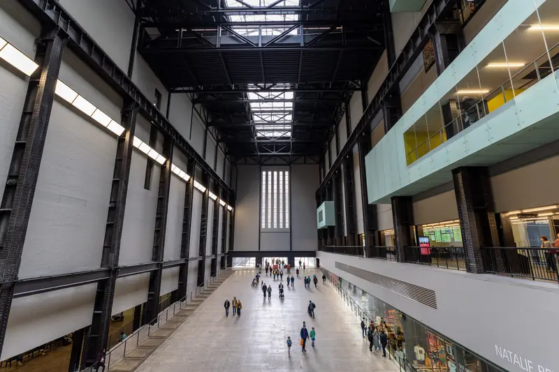 The vast Turbine Hall inside Tate Modern