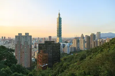 Taipei 101 rising above the city