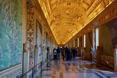 The painted ceiling and fresco maps of the Gallery of Maps, Vatican Museums