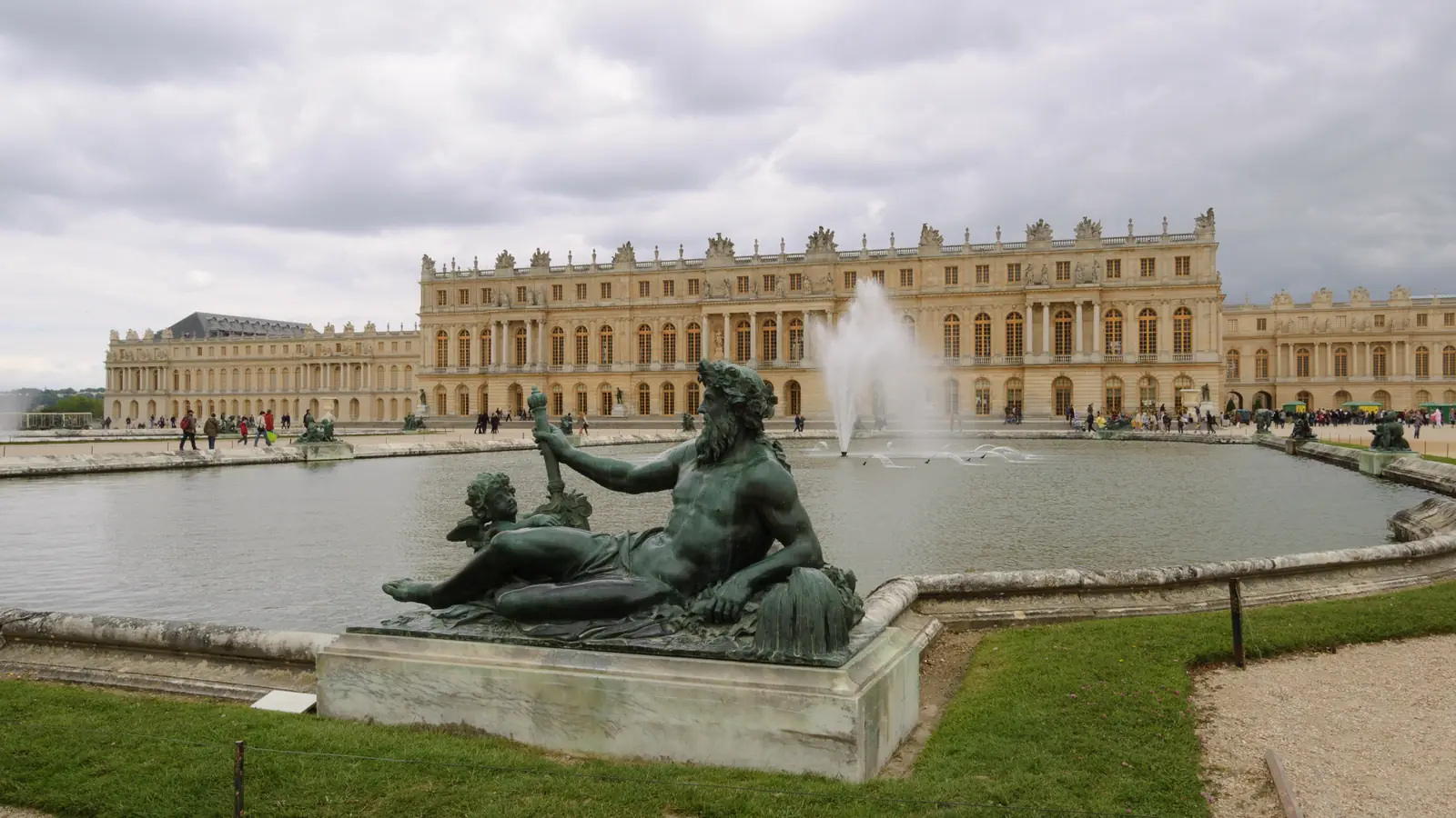 The garden front of the Palace of Versailles