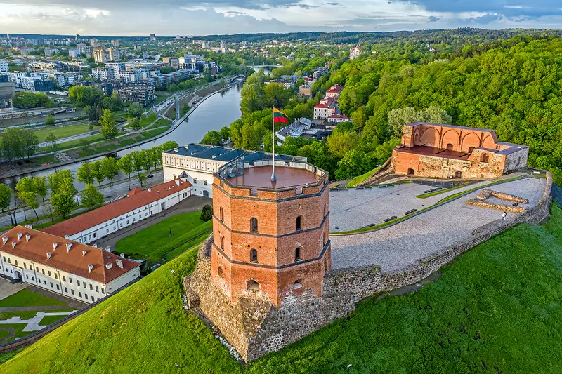 Gediminas Tower above Vilnius