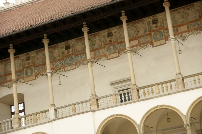 Arcaded galleries around the courtyard of Wawel Castle